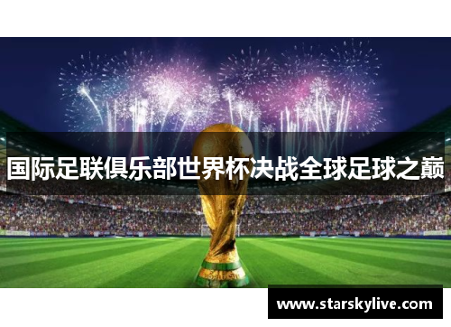 国际足联俱乐部世界杯决战全球足球之巅